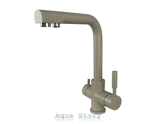 Смеситель кухонный Globus Lux LAZER GLLR-0888 FRANKE БЕЖЕВЫЙ комбинированный