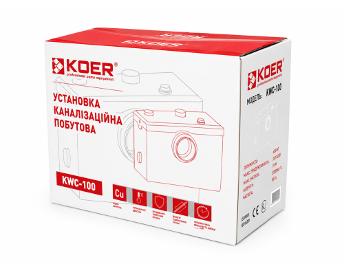 Коробка канализационной установки KOER KWC-100