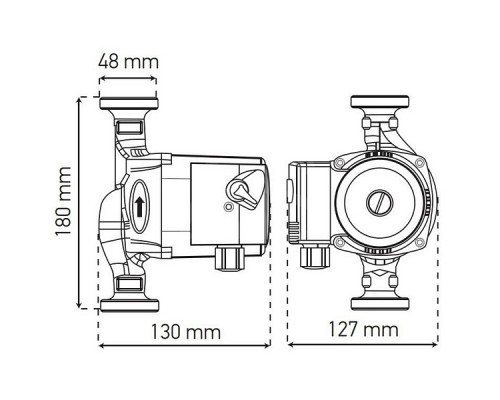 Циркуляционный насос для отопления Koer KP.GRS-25/8-2-180 (KP0253)
