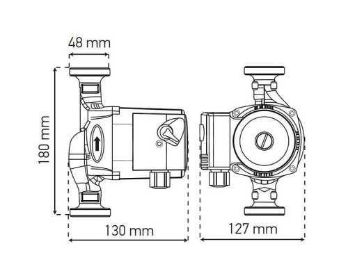 Циркуляционный насос для отопления Koer KP.GRS-25/6-180 (KP0249)