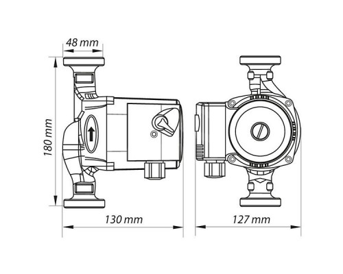 Циркуляционный насос для отопления Koer KP.GRS-25/4-180 (KP0248)
