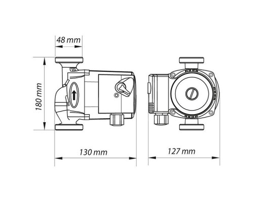 Циркуляционный насос для отопления Koer KP.GRS-25/4-130 (KP0250)