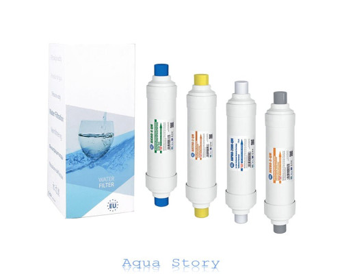 Комплект чотирьох картриджів Aquafilter EXCITO-B-CLR-CRT