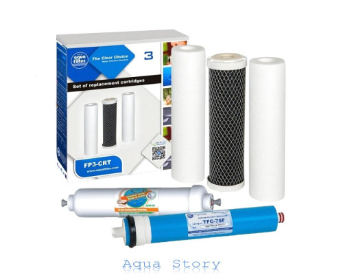 Комплект картриджів Aquafilter + Post + Membrane
