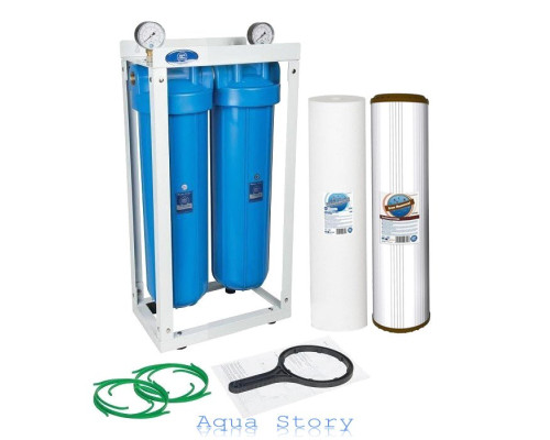 Подвійна система знезалізнення Aquafilter Big Blue 20