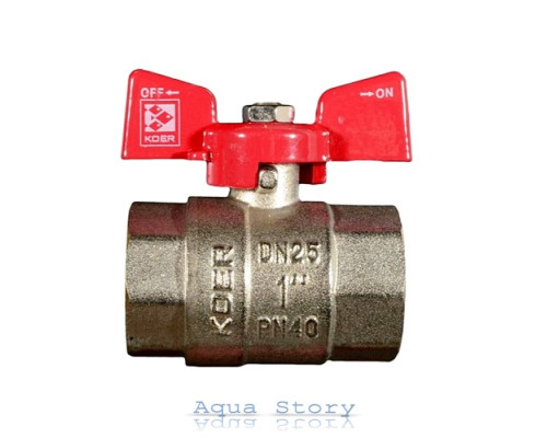 Кран шаровый Koer KR.217 1" Red