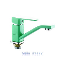 Смеситель для умывальника Mixxus Missouri 555-15 nut Green