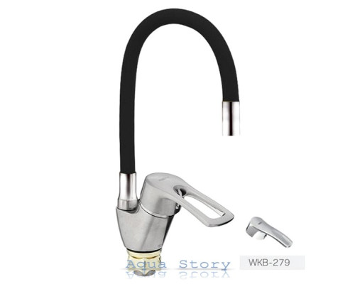 Смеситель для кухни Zerix YUB 279 Black Reflector