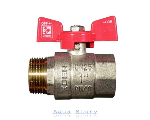 Кран шаровый Koer KR.218 1" Red