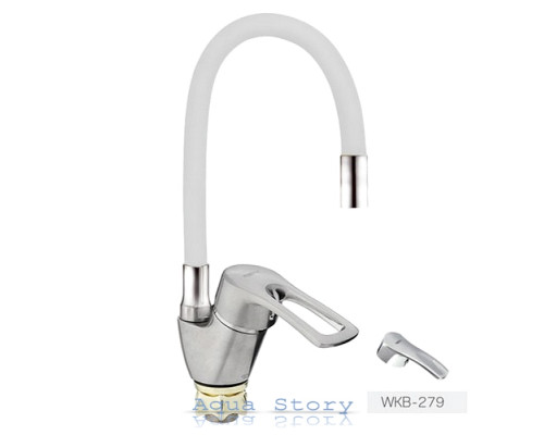 Смеситель для кухни Zerix YUB 279 White Reflector