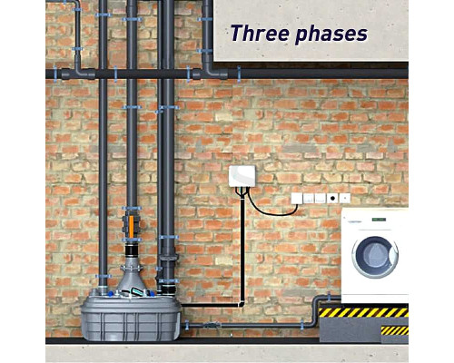 Сололіфт каналізаційна насосна станція SFA Sanicubic 2 XL Three phases