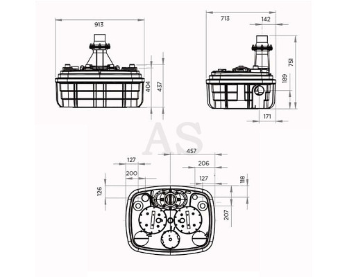 Сололіфт каналізаційна насосна станція SFA Sanicubic 2 XL Three phases