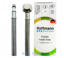 Шланг в нержавіючої оплетке до змішувача Kottmann M10 * 1/2 "30 см (короткий штуцер)