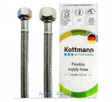 Шланг в нержавіючої оплетке для води Kottmann 3/8 "x 1/2" 30 см