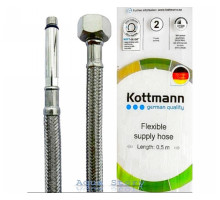 Шланг в нержавіючої оплетке до змішувача Kottmann M10 * 1/2 "50 см (довгий штуцер)