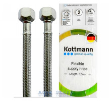 Шланг в нержавіючої оплетке для води Kottmann 1/2 20 см