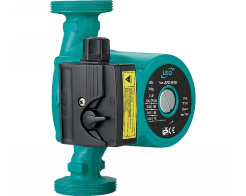 Насос циркуляційний 270Вт Hmax 12м Qmax 65л/хв Ø1½ "180мм + гайки Ø1" Leo 3.0 (774471)