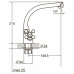 Змішувач PL 1/2 "для кухні Г-гусак на гайці Aquatica (PL-4B255C)