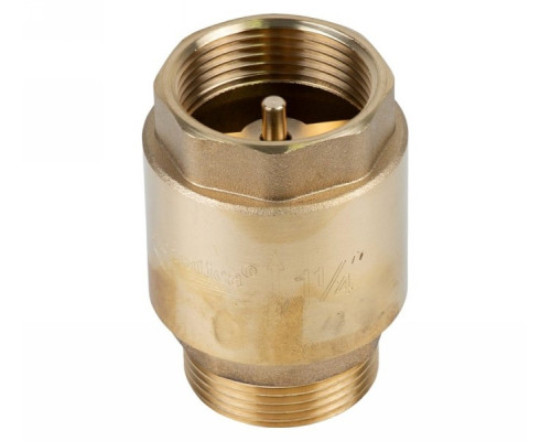 Клапан зворотний 1 1/4 "M × 1 1/4" F (латунь) euro 510г Aquatica (779657)