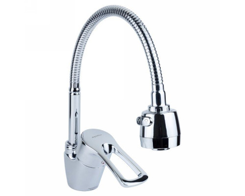 Змішувач ML Ø40 для кухні гусак гофрований на гайці Aquatica (ML-4B644C)