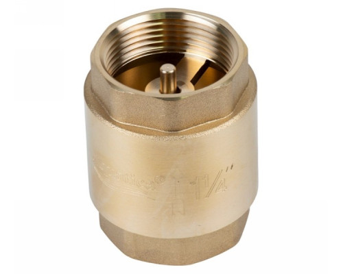 Клапан зворотний 1 1/4 "F × 1 1/4" F (латунь) euro 410г Aquatica (779656)
