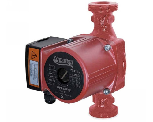 Насос циркуляційний 65Вт Hmax 4м Qmax 63л/хв Ø2 "180мм + гайки Ø1¼" Aquatica (774114)