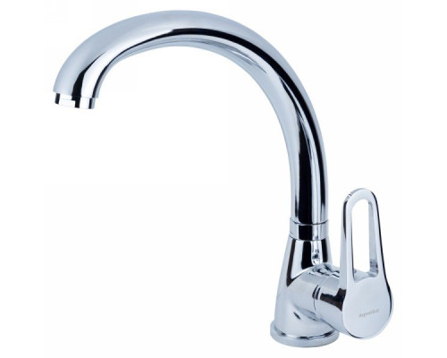 Змішувач HL Ø35 для кухні гусак вухо на гайці Aquatica (HL-4B130C)