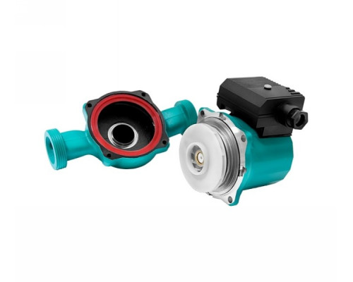 Насос циркуляційний 75Вт Hmax 4м Qmax 40л/хв Ø1½ 180мм зел + гайки Ø1 Wetron (774312)