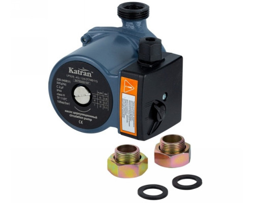 Насос циркуляційний 65Вт Hmax 4м Qmax 63л/хв Ø1 "130мм + гайки Ø3/4" Wetron (774511)