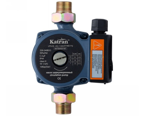Насос циркуляційний 65Вт Hmax 4м Qmax 63л/хв Ø1 "130мм + гайки Ø3/4" Wetron (774511)
