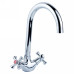 Змішувач PL 1/2 "для кухні гусак високий вухо на гайці Aquatica (PL-4B455C)