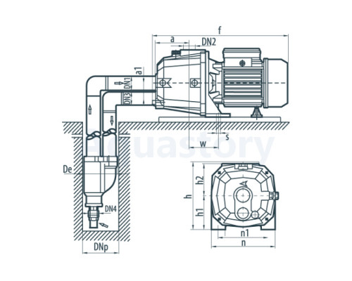 Поверхневий насос DP370A Насоси+