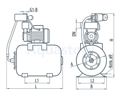 Насосна станція AUTPS60/1L mini Насоси+