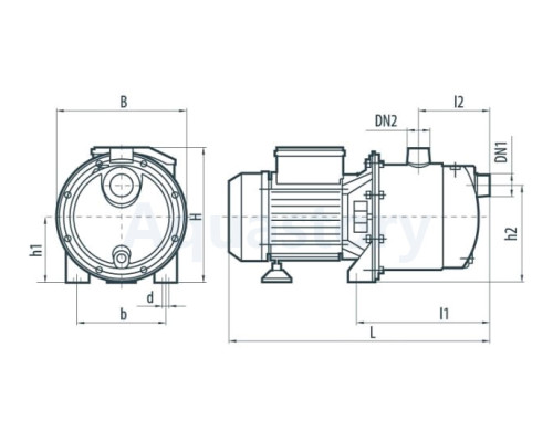 Насоси+ Комплект JS110X + НТ24 + FLEXIBLE 1M/F * 50 см ¾ * 90 + Комплект автоматики (80 мм)
