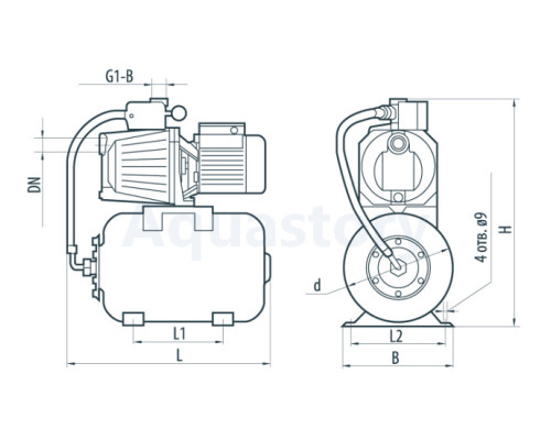 Насосна станція AUJET40/24L Насоси+