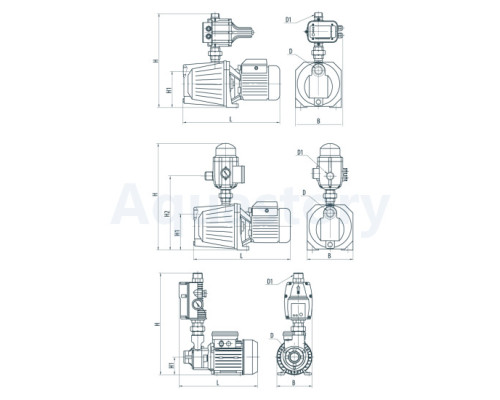 Насосна станція AUQB60/E1 (A) Sprut