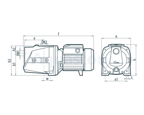 Насоси+ Комплект JSWm 10МX + EPS-II-12-SP + Cоединители G1M/G1F