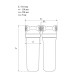 Фільтр двійник SVOD-AS + механіка st400м (L1 / 2) підключення - латунна різьблення