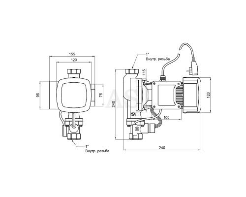 Насос для підвищення тиску Thermo Alliance SCPMN-400N 0,4 кВт