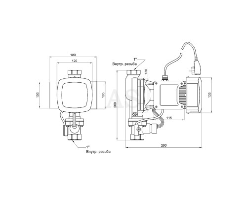Насос для підвищення тиску Thermo Alliance SCPMN-600N 0,6 кВт