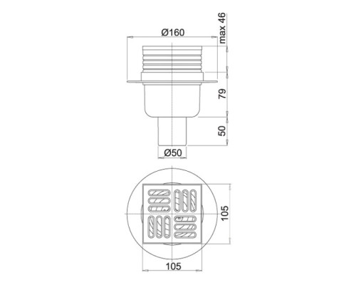 Зливний трап AlcaPlast APV14