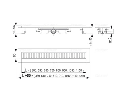 Ринва AlcaPlast APZ101- 650
