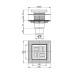 Зливний трап AlcaPlast APV4444