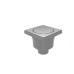 Трап сливной 11.5 см x 11,5 см з клапаном Click-Clack вихід нижній Ø50 Nova 5568