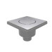 Трап сливной 15см x 15см з клапаном Click-Clack вихід нижній Ø50 Nova 5538
