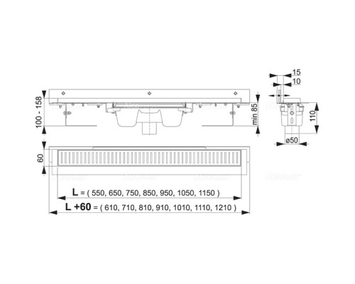 Ринва AlcaPlast APZ1004