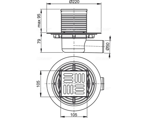 Зливний трап Alcaplast APV1321