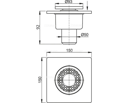 Зливний трап AlcaPlast APV4