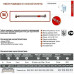 Шланг для води Tucai 1/2"x1/2" ВВ 0,8 м. TAQ HG-1212-800 200166