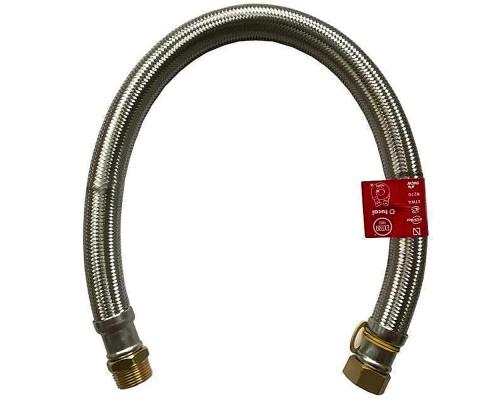 Шланг антивібраційний прямий Tucai EXTRA TWIST 1" 0,6 м. RIVER MG-1-600